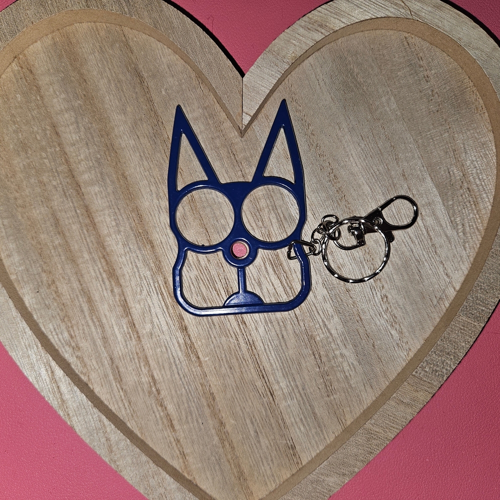 Blue Cat Keychain Accessory 2/$20